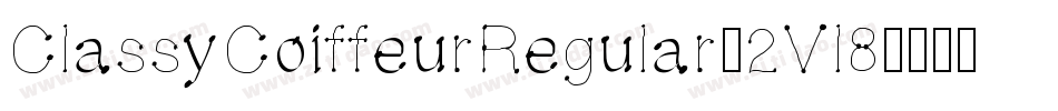ClassyCoiffeurRegular-2Vl8字体转换