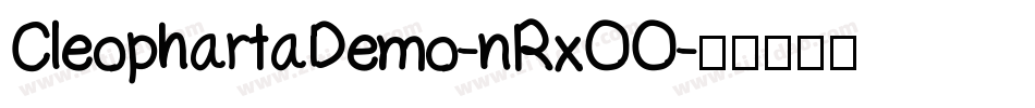 CleophartaDemo-nRxOO字体转换