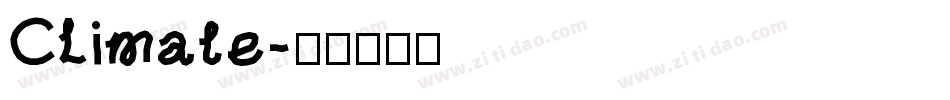 Climate字体转换