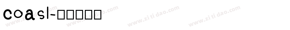 coasl字体转换