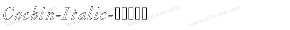 Cochin-Italic字体转换