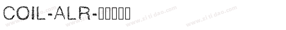 COIL-ALR字体转换