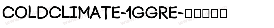 ColdClimate-1GGre字体转换