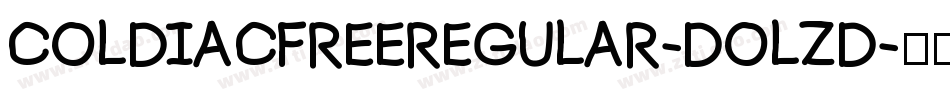 ColdiacfreeRegular-DOLzD字体转换