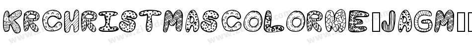KrChristmasColorMe-Jagm字体转换