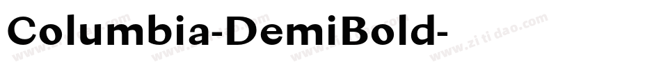 Columbia-DemiBold字体转换