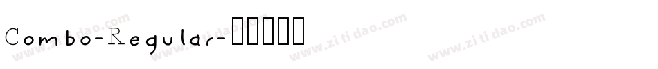 Combo-Regular字体转换
