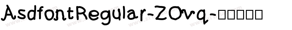 AsdfontRegular-ZOvq字体转换