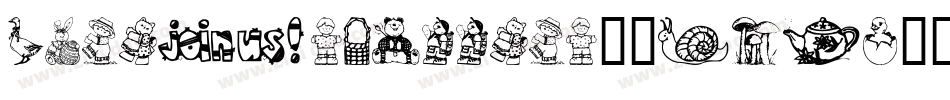 CutiesRabbits-6YL2D字体转换