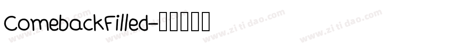 ComebackFilled字体转换