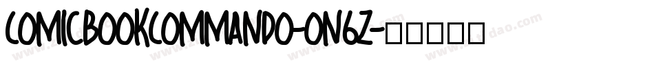 ComicBookCommando-on6z字体转换