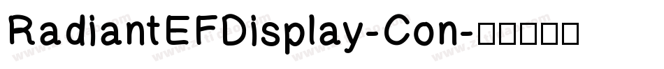 RadiantEFDisplay-Con字体转换