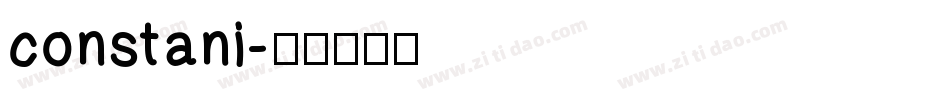 constani字体转换