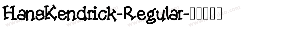 HansKendrick-Regular字体转换