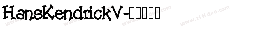 HansKendrickV字体转换