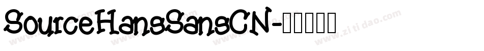 SourceHansSansCN字体转换