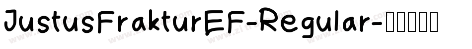 JustusFrakturEF-Regular字体转换