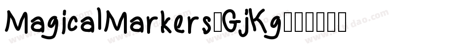 MagicalMarkers-GjKg字体转换