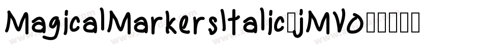 MagicalMarkersItalic-jMV0字体转换