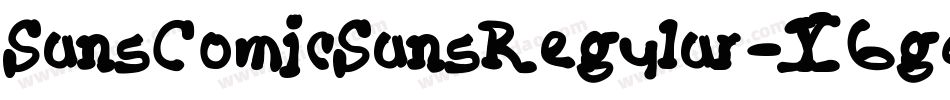 SansComicSansRegular-X6gd字体转换
