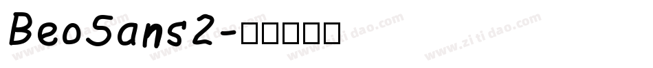 BeoSans2字体转换