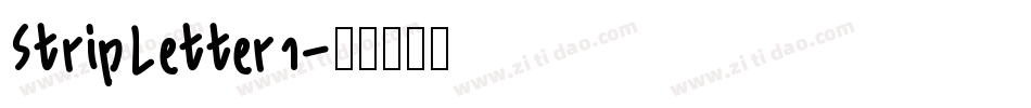 StripLetter1字体转换
