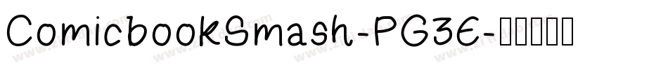 ComicbookSmash-PG3E字体转换