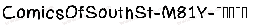 ComicsOfSouthSt-M81Y字体转换