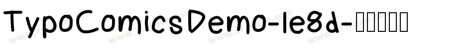 TypoComicsDemo-le8d字体转换