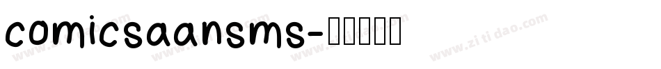 comicsaansms字体转换