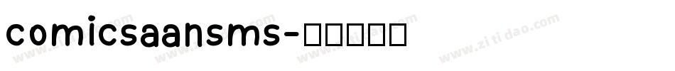 comicsaansms字体转换