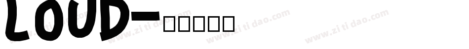 louD字体转换