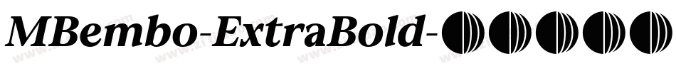 MBembo-ExtraBold字体转换