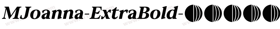 MJoanna-ExtraBold字体转换