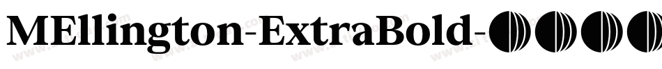 MEllington-ExtraBold字体转换
