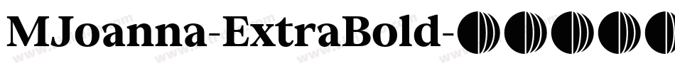 MJoanna-ExtraBold字体转换