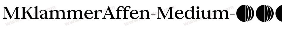 MKlammerAffen-Medium字体转换
