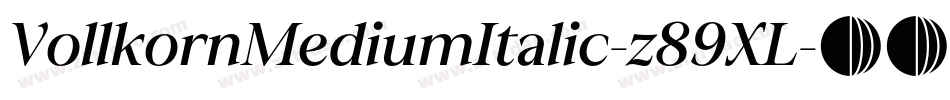 VollkornMediumItalic-z89XL字体转换