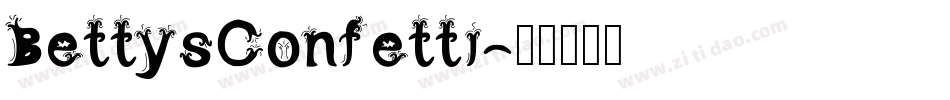 BettysConfetti字体转换