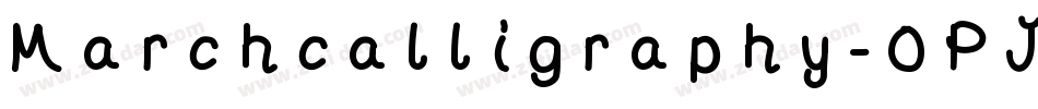 Marchcalligraphy-0PJo字体转换