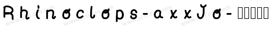Rhinoclops-axxJo字体转换