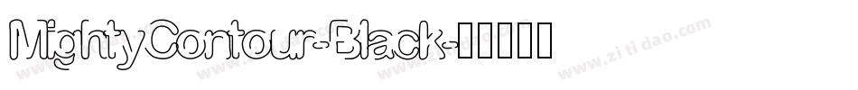 MightyContour-Black字体转换
