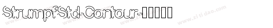 StrumpfStd-Contour字体转换