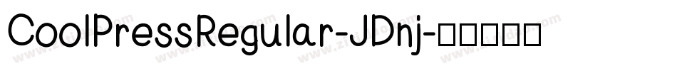 CoolPressRegular-JDnj字体转换