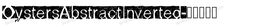 OystersAbstractInverted字体转换