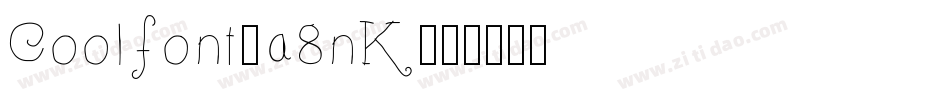 Coolfont-a8nK字体转换
