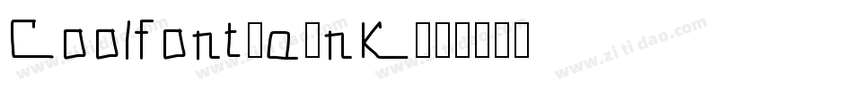 Coolfont-a8nK字体转换