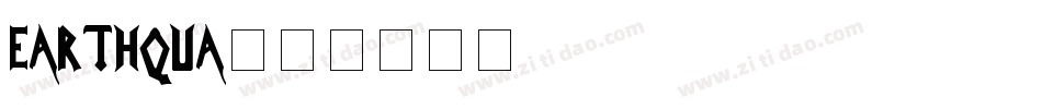 EARTHQUA字体转换