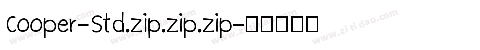 Cooper-Std.zip.zip.zip字体转换