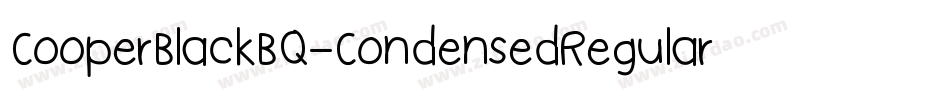 CooperBlackBQ-CondensedRegular字体转换